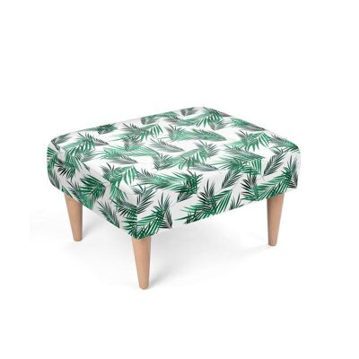 Leaf Pattern designer footstool