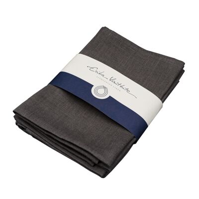 Linen napkin RUTA, color: gray