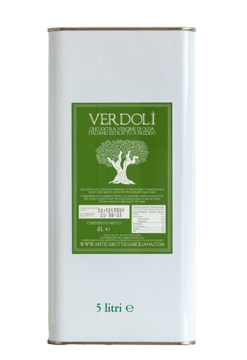 Huile d'olive extra vierge sicilienne Verdolì - 5L