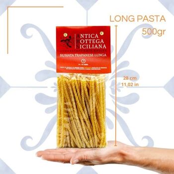 Pâtes longues de semoule de blé dur - Busiata Trapanese 500g 5