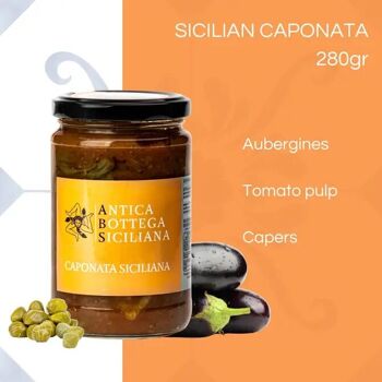 Caponata sicilienne d'aubergines et câpres - 280 g 4