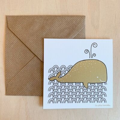 Correspondence card - Whale