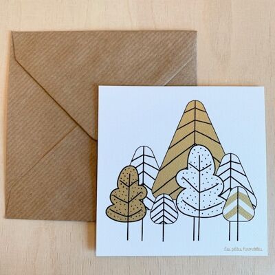 Correspondence card - Forest