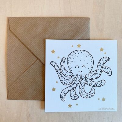 Tarjeta de correspondencia - Octopus