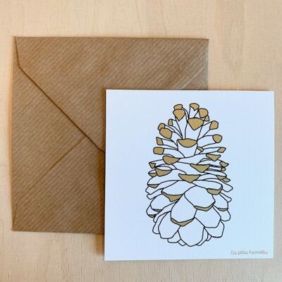 Note card - Pine cone