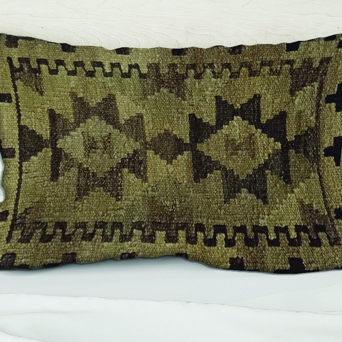 Fodera per cuscino Tundora intrecciata a mano Kilim