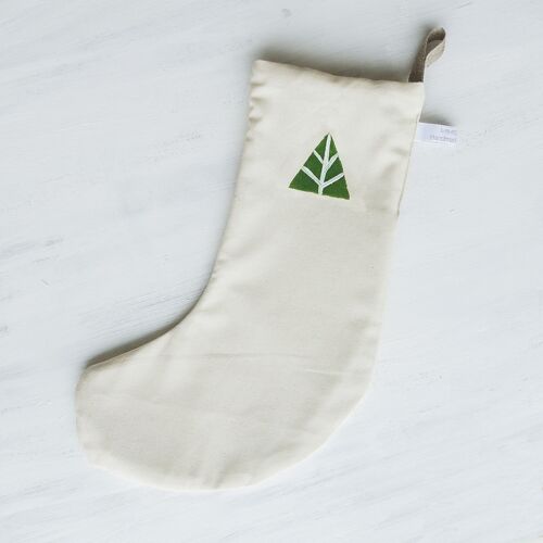 Christmas Stocking Christmas Tree Recycled Cotton