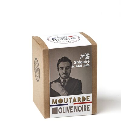 # 13 - Grégoire the black cat Black olive mustard