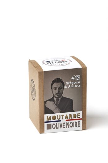 #13 - Grégoire le chat noir Moutarde olive noire 1