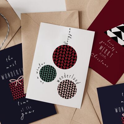 Contemporary Eco Christmas Card Pack