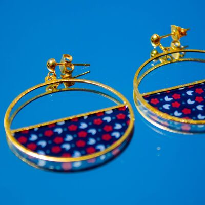 Luna earrings - Chūrippu motif
