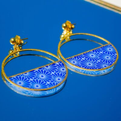 Boucles d'oreilles Luna - motif Taiyō