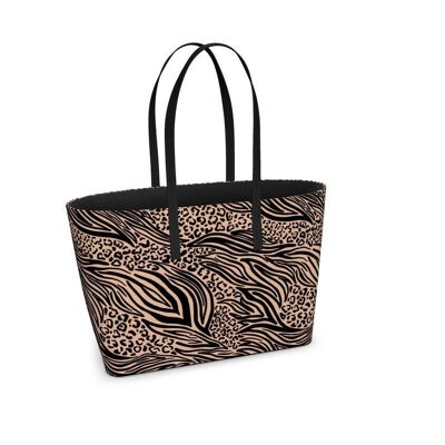 Animal print Leather Kika Tote bag