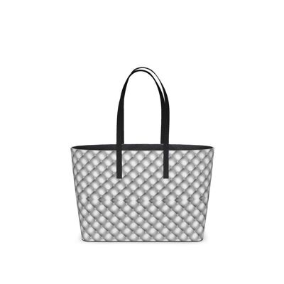 Diamond pattern Leather Kika Tota bag