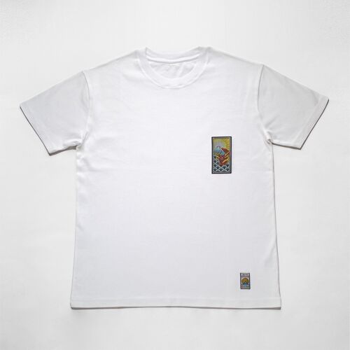 T-shirt Kamon Dragon - Blanc