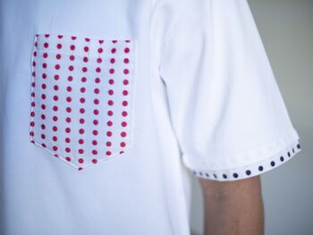 T-shirt Mameshibori - Blanc 4