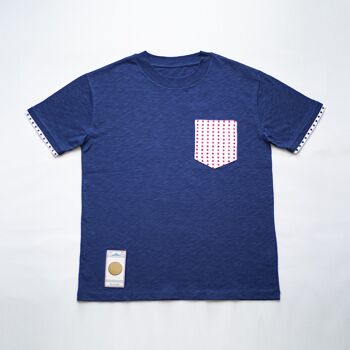 T-shirt Mameshibori - Bleu 6