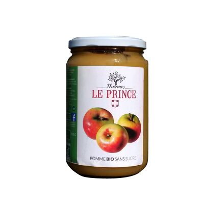 Purée Bio sans sucre - Pomme Bio* sans sucre 0,7 Kg - Bocal de purée