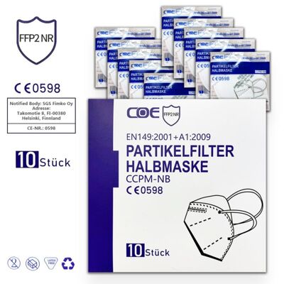 Masques FFP2 masques protège-dents certifiés CE - lot de 10