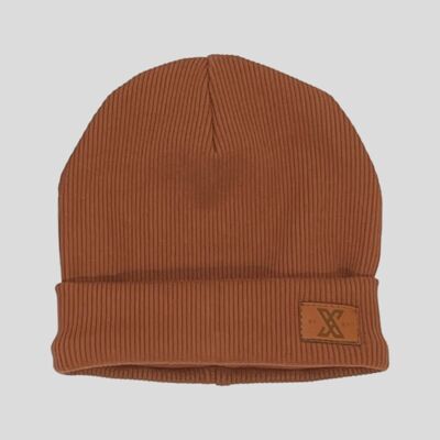 Loungy Folded Beanie - Patina Brown