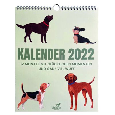 Wandkalender Hundeillustrationen 2022