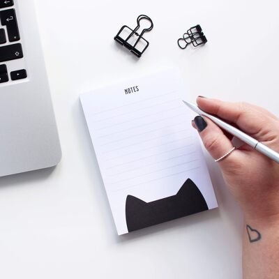 A6 lined cat notepad
