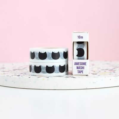 Washi tape gatto nero