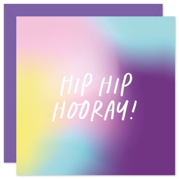 Carte d'anniversaire Hip Hip Hourra 1