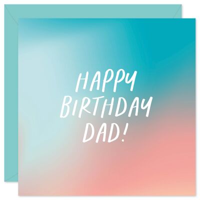 Feliz cumpleaños, papá, tarjeta de cumpleaños