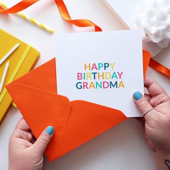 Carte de grand-mère joyeux anniversaire 2
