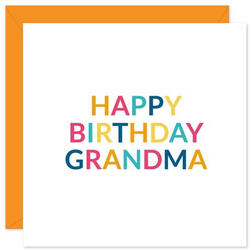 Happy birthday grandma card