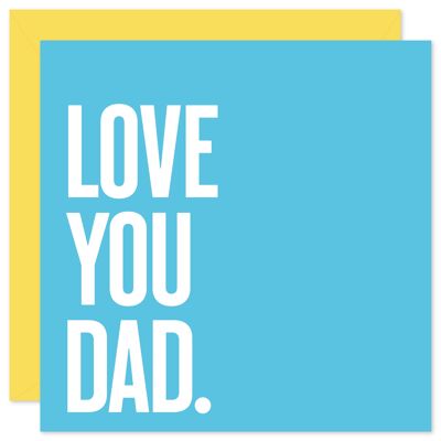 Love you dad card