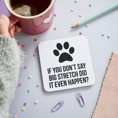 Big stretch dog coaster