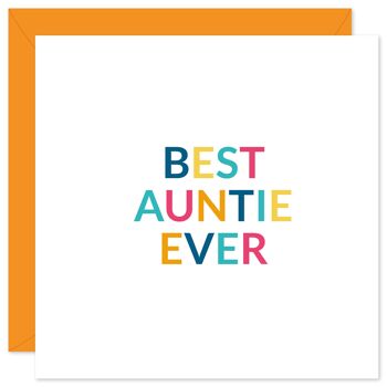 Meilleure tante jamais carte 1