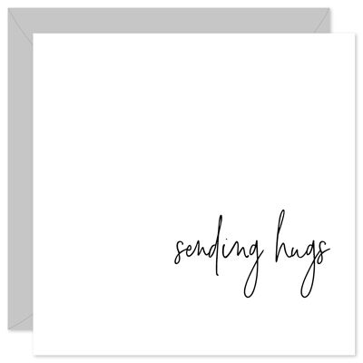 Sending hugs greeting card