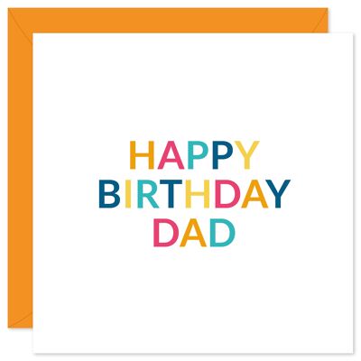 Tarjeta de feliz cumpleaños papá