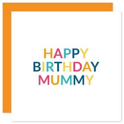 Happy birthday mummy card