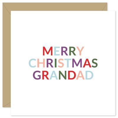 Feliz Navidad tarjeta de Navidad abuelo
