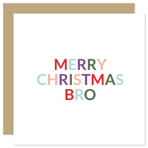 Merry Christmas bro Christmas card