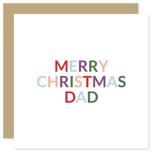 Merry Christmas dad Christmas card