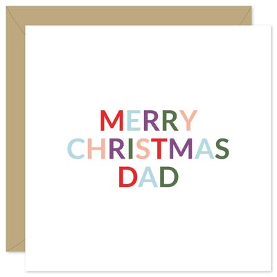 Feliz Navidad papá tarjeta de Navidad