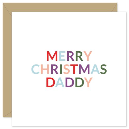 Merry Christmas daddy Christmas card
