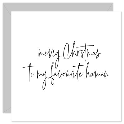 Favourite human Christmas card
