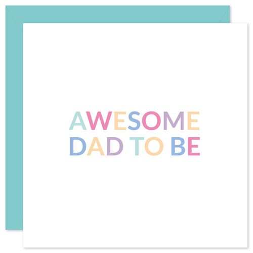 Awesome dad to be card