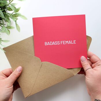 Carte de femme badass 2