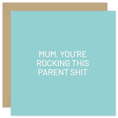 Mamá - rockeando esta tarjeta de mierda de los padres