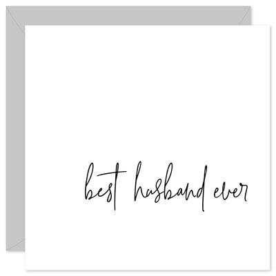 Best husband ever greeting card