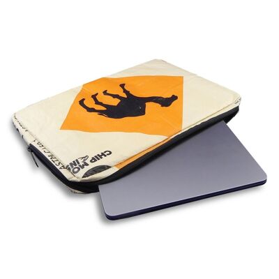 Custodia per laptop Upcycling Sleeve Krob 12" (31 x 21,5 cm) realizzata in sacchetto di cemento