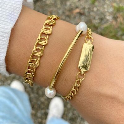 Gold Chain Bracelet, Stacking Bracelet, Layering Bracelet