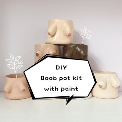 Boob Pot Kit mit Farbe